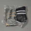 AugRing Women's Striped Cotton Crew Socks Cozy Casual Athletic Quarter Socks for Running & Gym Size 5-11
