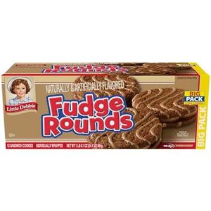 Pack of 3 Little Debbie Fudge Rounds Big Pack, 24.1 OZ Box, BB NOV 29/25