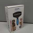 2-Sided Dematting & Deshedding Comb for Pets, Larger Size - 2 Types of Stainless Steel Brush Heads, Ergonomic Handle