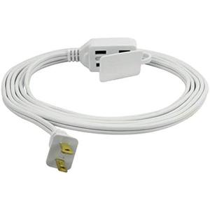 Prime EC660609 9-Foot 16/2 SPT-2 3-Outlet Cord, White 2PCS