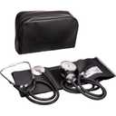 NOVAMEDIC Adult Size Self Taking Black Aneroid Sphygmomanometer, Stethoscope Kit - Professional Blood Pressure Machine with Manual Inflation Cuff w/D-Ring, 8.7-16.5", BP Monitor Kit w/Carrying Case
