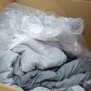 Bedsure King Size Comforter Set - 7 Pieces Reversible Grey Bedding, King Size Bed Set for All Seasons, Bed in a Bag with Down Alternative Comforter, Sheets, Pillowcases & Shams