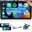 8 CORE 6G+128G] for Toyota Corolla 2009-2013 Car Radio with Wireless Carplay/Android Auto, 9 Inch Android 13 IPS Touch Screen Car Stereo, Bluetooth, GPS Navi, WiFi, SWC, DSP + Backup Camera