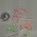 5 Pack Wired Earbuds with Microphone, in-Ear Headphones with Heavy Bass, High Sound Quality Earphones Ear Buds for Laptop Pad MP3 Android Smartphones Fits All 3.5mm Jack Device