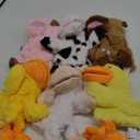 Lenwen 6 Pcs Animal Hand Puppets Bulk 10 Inches Living Realistic Toddler Plush Puppets with Working Mouth for Kids Storytelling Imaginative Role Play Show Game Birthday Party Gifts(Farm Animal)
