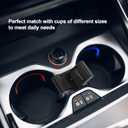 Cup Holder Insert Divider, Cup Holder Center Console Insert Divider for Toyota Highlander 2015 2016 2017 2018 2019 2020 Replacement Part Accessories 55618-0E200-C0