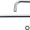 Commercial Faucet Swivel Spout Replacement: iVIGA 18“ Add-on Swing Nozzle - Chrome Polished Spout Replacement for Commercial Kitchen Sink Faucet - 1.8gpm/ 2.2gpm Aerator - G3/4 Internal Thread