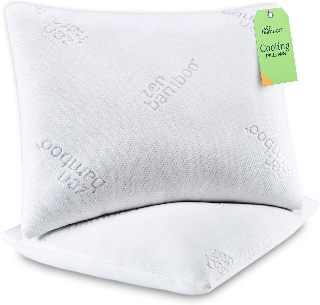 Zen Bamboo Pillows for Sleeping - Set of 2