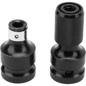 Impact Wrench Adapter, Hex Drill Chuck Adaptor Converter Telescopic Socket Adapters Quick Release 1/2 Inch Square Drive Conversions for Industrial Pneumatic Air Electric Ratchet Screwdriver Bit Holder