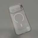 for iPhone 17 Pro Max Case with Stash Lens Stand and 9H Screen Protector, Fit for MagSafe, Military-Grade Drop Protection Phone Case for iPhone 17 Pro Max, 360 Full Protection, Frosted Clear