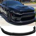 MUTUSAISI Matte Black Front Bumper Lower Lip Splitter Kit Compatible with Dodge Charger SRT/Hellcats/Scat Pack 2015 2016 2017 2018 2019 2020 2012 2022 2023 RT Style, Air Chin Body Kit Accessories