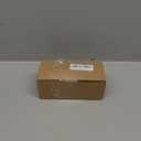 Amazon Basics Exterior Door Knob With Lock, Coastal, Matte Black