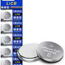 LiCB CR2032 Battery,Long-Lasting & High Capacity CR2032 Lithium Batteries,3 Volt Coin & Button Cell (5-Pack)