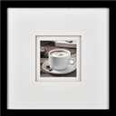 Yaetm 12x12 Square Picture Frame Matted to 5x5, Double Floating Ivory Mat, Black Photo Frame with Polished Tempered Glass for Wall Gallery, Home and Office, Wall Mounting, Single, Black