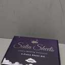 SLEEP SANCTUARY Satin Sheets King Size  4 Piece Luxury Silky Bed Set, Softer Than Silk, 15" Deep Pocket, Cooling & Wrinkle-Free, Moisture-Wicking & Breathable for Hair & Skin (Lavender)