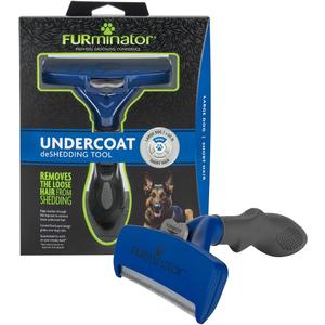 FURminator Undercoat Deshedding Tool for Dogs, Deshedding Brush for Dogs, Removes Loose Hair and Combats Dog Shedding