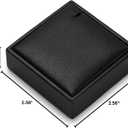 PU Leather Necklace Jewelry Stand Bracelet Display Holder Showcase Display Block Jewellry Storage Stand for Shows (Black)