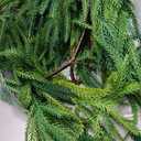 12Ft Christmas Garland, Norfolk Pine Garland Artificial Faux Greenery Garland for Holiday Christmas Decorations Indoor Mantle