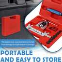 2026 Upgraded Brake Line Flaring Tool Kit,Professional Double & Single Brake Flare Tool Kit with 7 Adapters & Cutter/De-Burrer,Portable Brakes Line Repair Kits for Most Vehicles