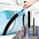Dryer Vent Cleaner Kit, Dryer Cleaning Brush Vent Cleaner, Refrigerator Coil Cleaning Brush Clothes Trap Duct Remover, Appliance Brush, Home Dryer and Washer Lint Trap Cleaning Tool Set