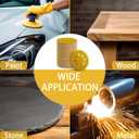 2 x Gold Sanding Discs Set, 5-Inch 8-Hole Sandpaper (600 Grit 150pcs)