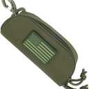 Tactical Molle Glasses Pouch | Semi-rigid Shell with Flag Patch