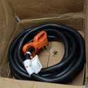 VEVOR 50 Amp RV Extension Cord, 15 ft, Heavy Duty STW 6/3+8/1 AWG RV Power Cord, NEMA 14-50R Female NEMA 14-50P Male Plug, for RVs, Generators, Campers, ETL Listed