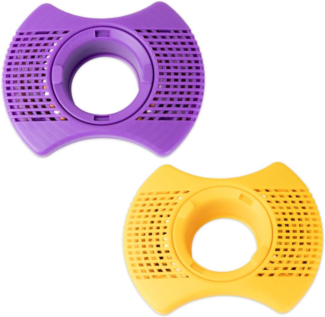 2 Packs Hot Tub Spa Mineral Filter Cartridge for Dimension One Spa Filter - 01512-261 Spa Replacement Parts - Compatible with Vision Hot Tub Filter - Purple & Orange