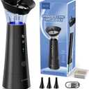 Ear Wax Removal with One-Piece Waste Tank, FSA-HSA-Eligible, Water Powered Ear Cleaner, Electric Ear Cleaning Kit with Water Temperature Sensor, Ear Irrigation Flushing System, Black
