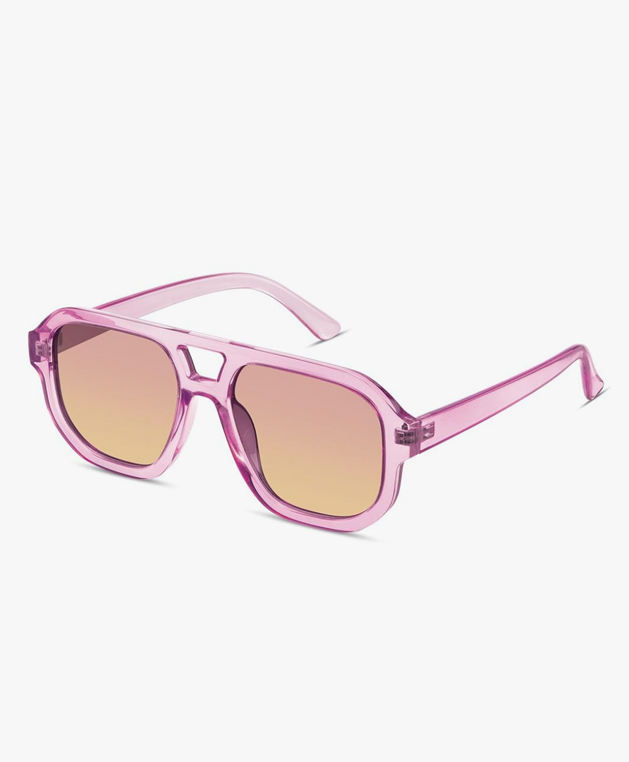 livho Trendy Polarized Square Aviator Sunglasses Women Men Square Eyewear Frame, Retro Sun Glasses for Women Men 2025 Shades