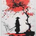 JHXNJDPOST Vintage Samurai Poster Black And White Canvas Wall Art Aesthetic Decorative Painting Living Room Restaurants, Pool Halls And Hotelsstyle-4 16x24inch(40x60cm)