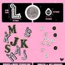 Straw Covers for Stanley Cup Accessories: Black Decorations for Stanley 30 oz & 40 oz Tumbler with Handle, Bling Letter Charms and Flower Silicone Straw Cap Topper, Trendy Stuff for Teen Girls & Women