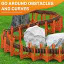 WELLUCK RV Sewer Hose Support 15FT, Blaze Orange RV Sewer Support with Adjustable Height Design, Secure Rubber Band and Carry Strap, Quick Setup and Collapse for Campers Travel Trailers and Motorhome