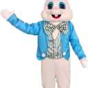Easter Rabbit Bunny Costume Plush Rabbit Mascot Costume Adult Bunny Costume Unisex