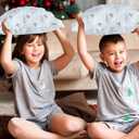 Halloween Pillow Covers 18x18 inch Set of 2 White Ghost Throw Pillow Cases Soft Plush Faux Fur Wool Couch Cushion Case for Chair Sofa Bedroom Living Room Home Decor