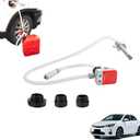 Saker Sakerplus Automatic Fuel Transfer Pump with Auto-Stop, 3 Tank Adapter,9.08L per Min, Battery or USB Powered, 51" Hose,Fast and Safe Portable Gas Can Pump for Oil, Diesel,Gasoline