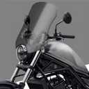 Motorcycle Windshield, Adjustable Motorcycle Windshield Extension Windscreen Spoiler Deflector Compatible with Rebel CMX300 CMX500 (16 Inch, Light Smoke)