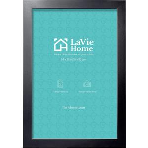 LaVie Home 14 x 20 Picture Frame Black, 14 By 20 Poster Frame for Wall Decoration, Classic Black Minimalist Style Suitable for Decorating Houses, Offices, Hotels, Puzzles Posters Photos or Artwork1