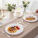 WDF 500PCS Silver Plastic Silverware - Plastic Silver Utensils - 250 Forks 125 Spoons 125 Knives - Heavy Duty Disposable Silverware Sets for Party Baby Shower Wedding Spring