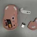 Logitech Wireless Mouse Signature M650- Small Hands, 2-Year Battery, Silent Clicks, Customizable Buttons, Bluetooth, PC/Mac/Chromebook - Rose, Right-Handed, Small-Medium