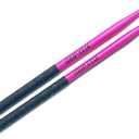 15" Long PINK with Black NON-SLIP Grip Drumsticks -Ideal for All Drumming; Cardio, Fitness, Aerobic & Workout Exercises
