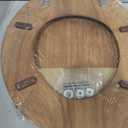 Wooden Toilet Seat Round with Metal Hinges, Wood Toilet Seat for American Standard Size Toilet Seats, Easy to Install