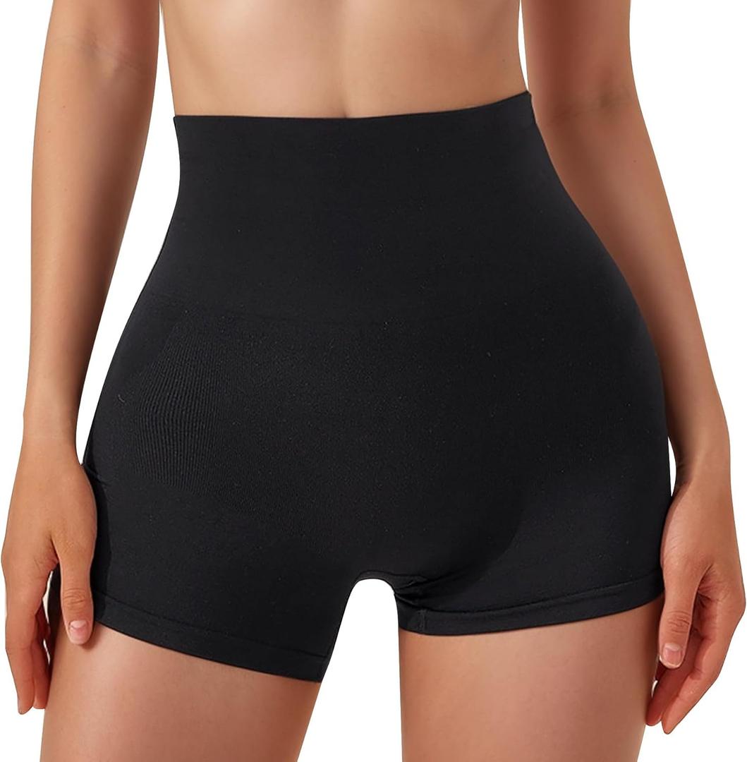 Seamless Boyshorts for Women Tummy Control & Shaping Panties Butt Lifting Underwear Comfortable Shapewear Daily Wear (Small, Black)