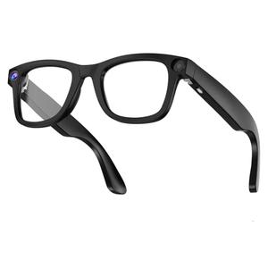 8MP Camera Glasses, AI Smart Glasses with Real-Time Translation, 32GB Storage, Max 10Hrs Playtime,12 Mins Video Rec Pertime| 2 Lens Set（Transparent&Black for Outdoor,Work,Travel, Business - Clear