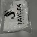 TAYOEA Crop Tops Workout for Women Yoga Short Sleeve Shirts Seamless V-Neck Gym T Shirts with Built in Pads (XS)