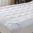 Extra Thick Mattress Topper Full Bed Size.Breathable Cooling Mattress Pad Cover.100% Cotton Pillow Top Quilted Mattress Protect Bed Mattress Topper.1400GSM Soft Down Alternative Fill (54 * 75'')