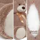 Tezituor Big Teddy Bear,52'' Giant Stuffed Animal Plush Toys for Adults Children,Girlfriend Soft Life Size Bears Plushie Gifts for Valentine, Christmas, Birthday,Baby Shower Decoration