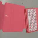 EAMPANG Case with Keyboard for iPad A16 11th 10th Generation 11/10.9 inch,Rainbow Backlit Detachable Keypad Rotatable Magnetic Cover with Pencil Holder for iPad 11 2025 10 Gen 2022 Watermelon Red