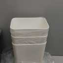 TrashAid 3 Pack Bathroom Trash Can with Lid, 2.6 Gallon / 10 Liter Small Garbage Can with Press Top Lid, Plastic Wastebasket with Pop-up Lid for Toilet, Office, Bedroom, Living Room, White