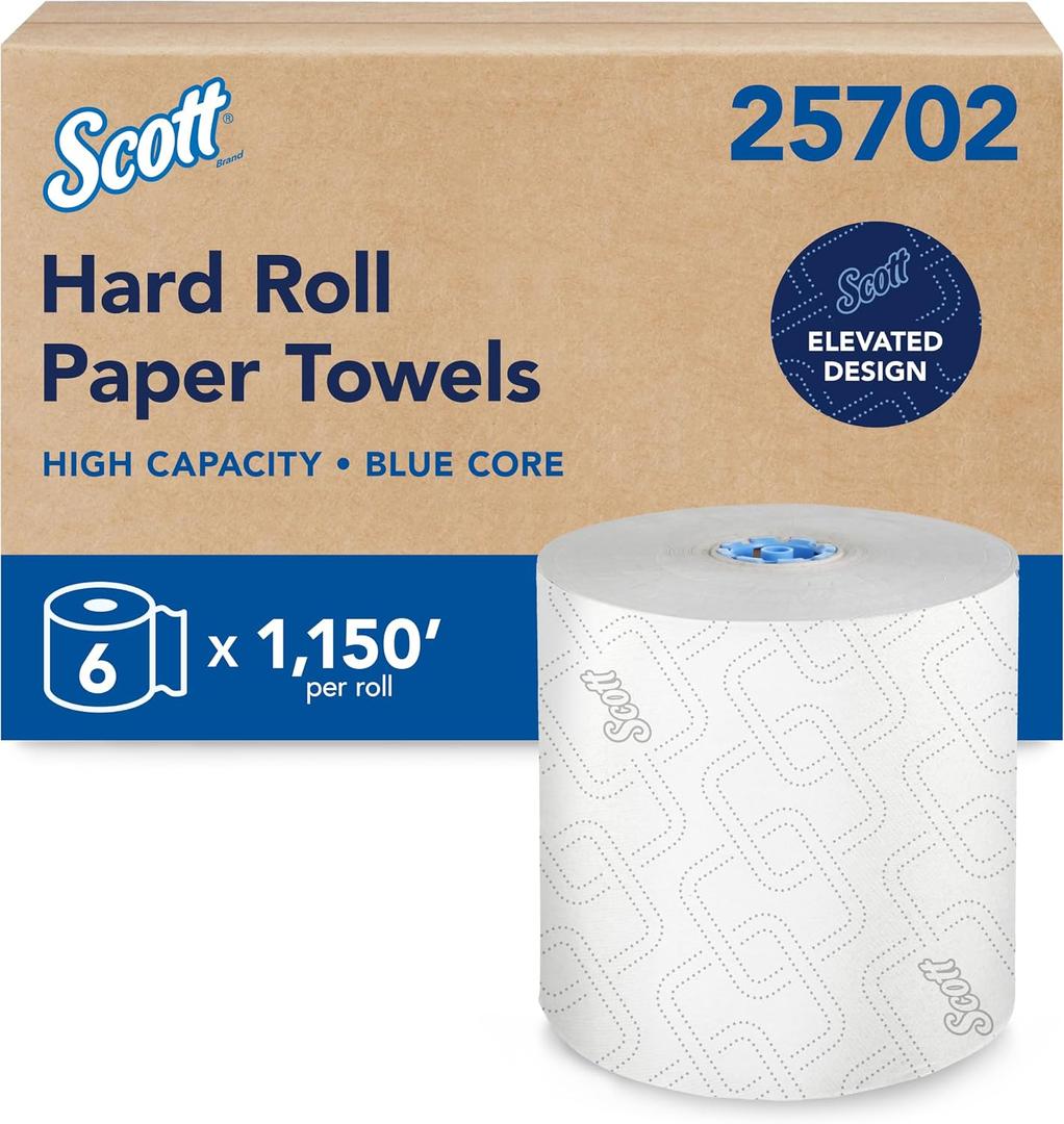 Scott Professional Hard Roll Paper Towels, Bulk, 6 Rolls x 1150' (25702)
